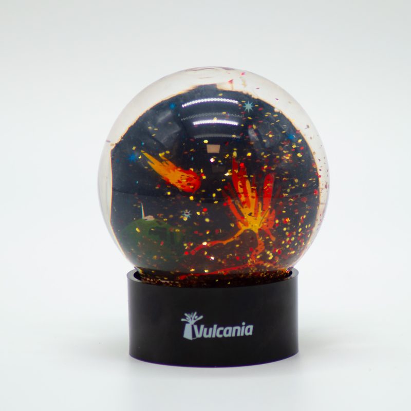 Boule à neige Volcan Rouge – Image 2