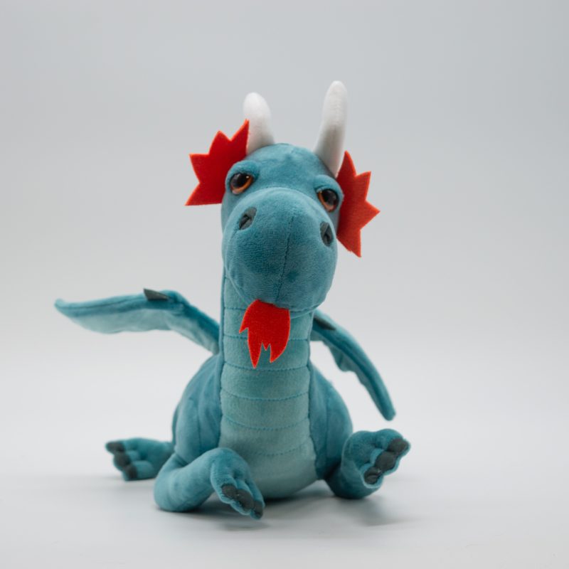 Peluche dragon bleu – Image 2