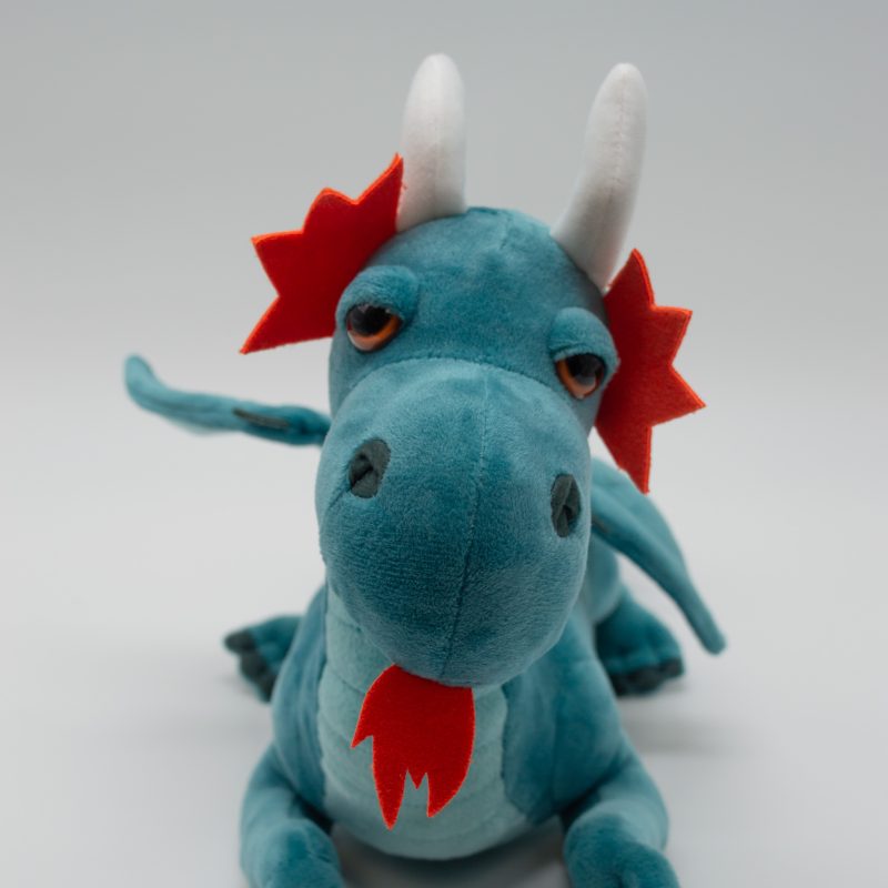 Peluche dragon bleu – Image 3
