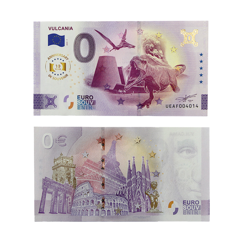 Billet Euro souvenir 0 euro ✨ Edition 10 ans ✨ Dinosaures