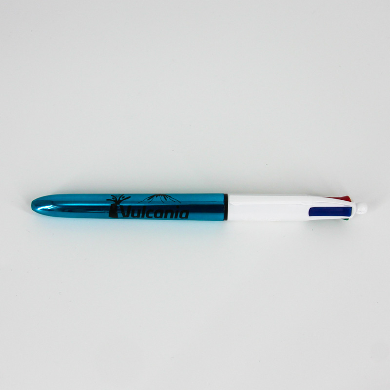 Stylo BIC VOLCAN - Chromé - Bleu