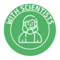 With scientists