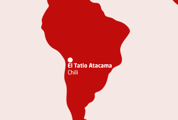 Map terre de volcans Chili