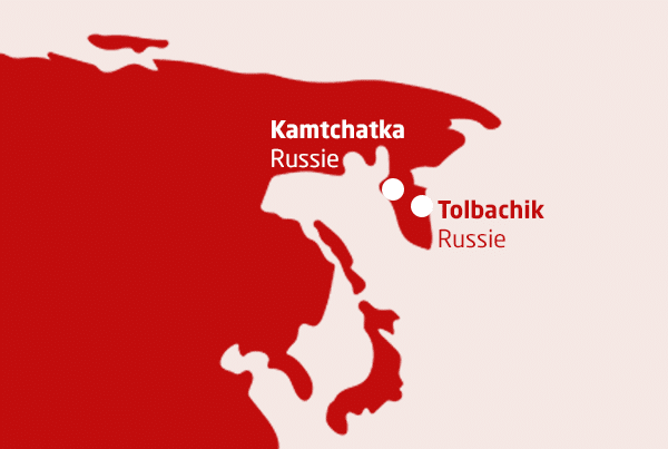 Map terre de volcans Russie