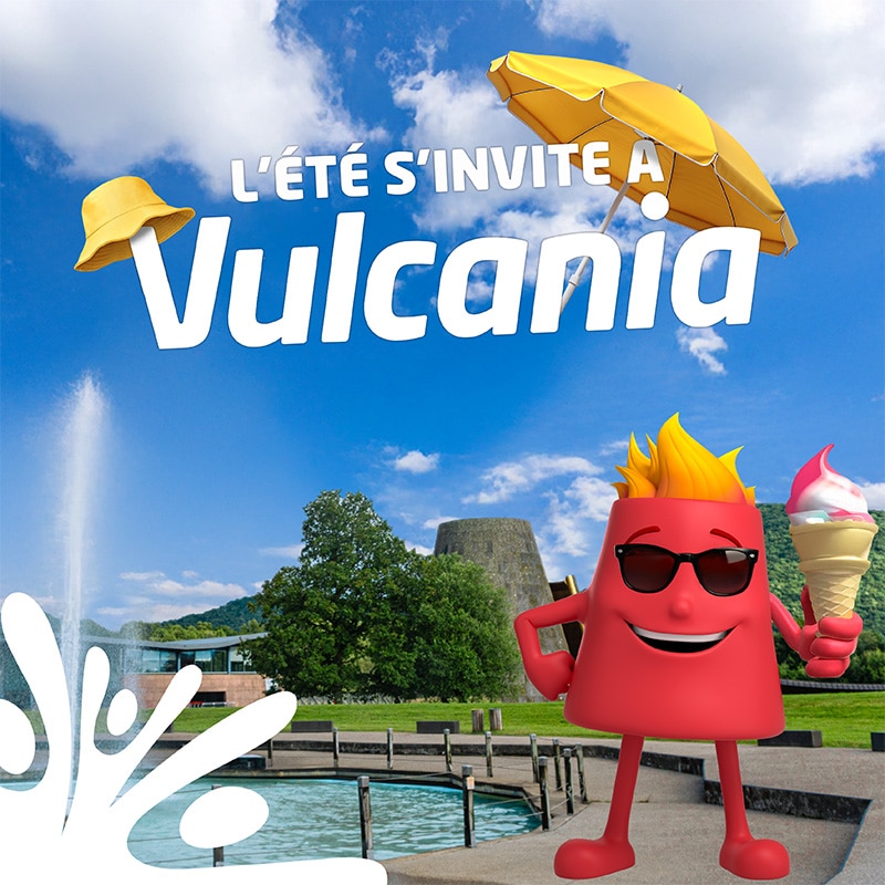 Vivez l'été à Vulcania avec des spectacles, des animations spéciales, et des nouveautés !
📅 Tous les jours du 7 juillet au 31 août