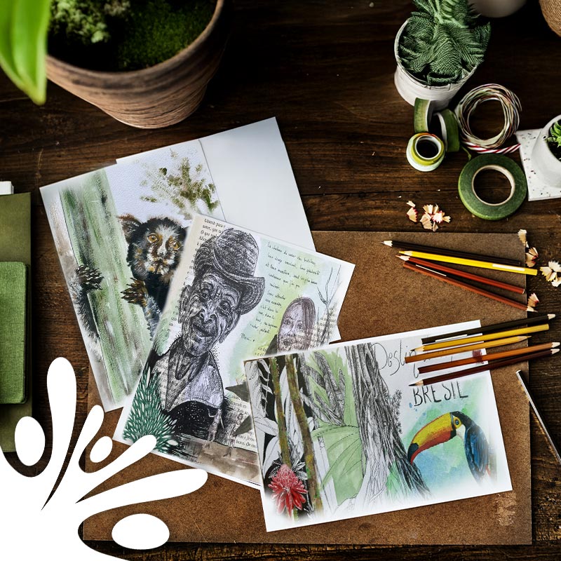 Cette année, le jury et nos visiteurs ont été conquis par la sensibilité et la profondeur du carnet de Juliette CUENOT, intitulé « Aux racines du Brésil ».